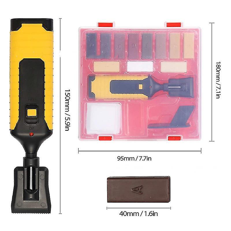Laminate Repairing Kit Wax System Floor Worktop Sturdy Casing Chips Scratches Mending Tool Set