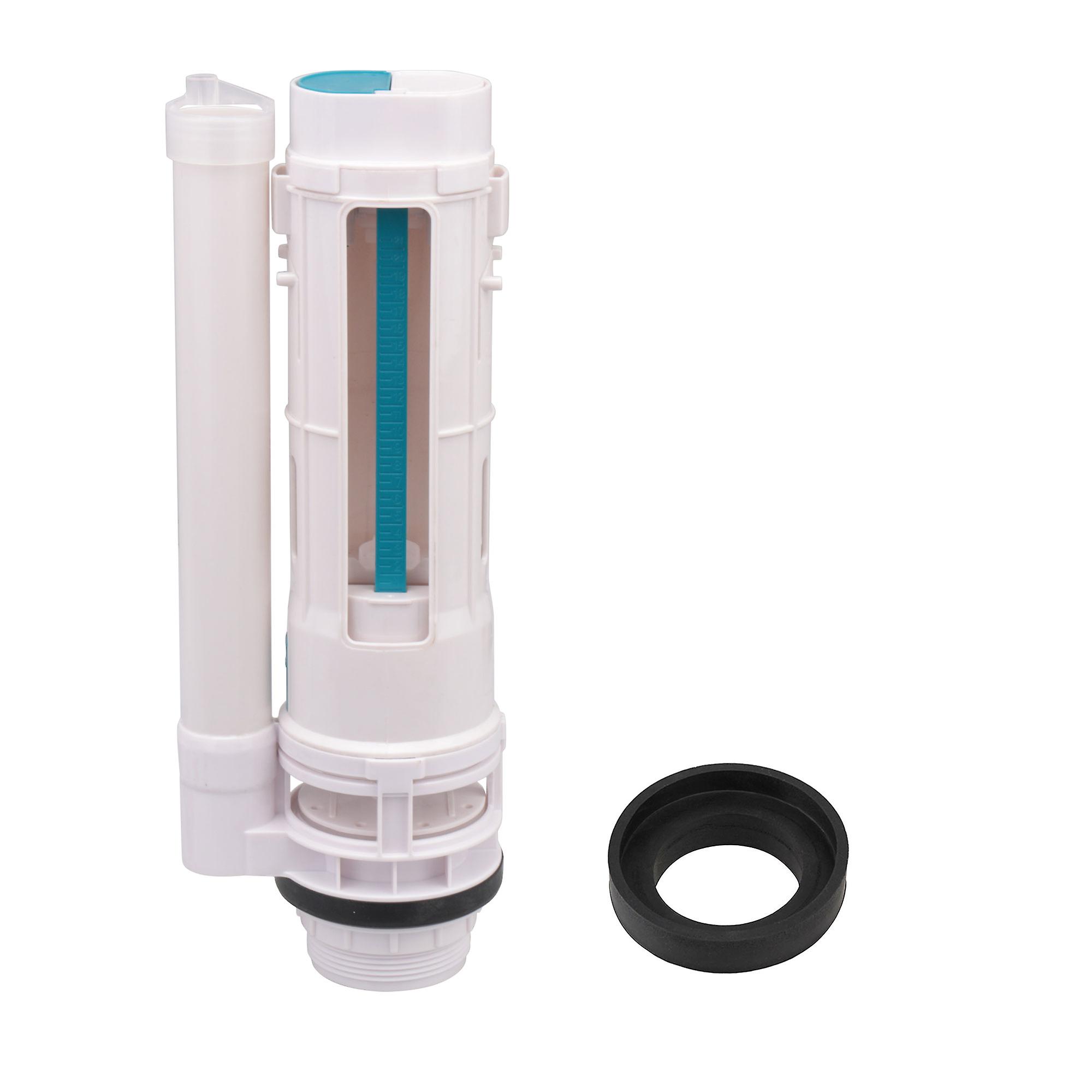 Toilet Bottom Inlet Fill Valve Split Push Button Dual Flush Cistern