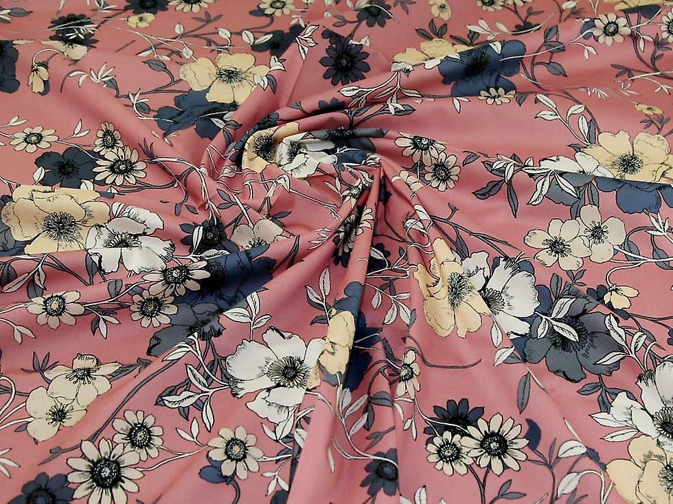 Minerva Cotton Lawn Fabric Rose Pink - per metre