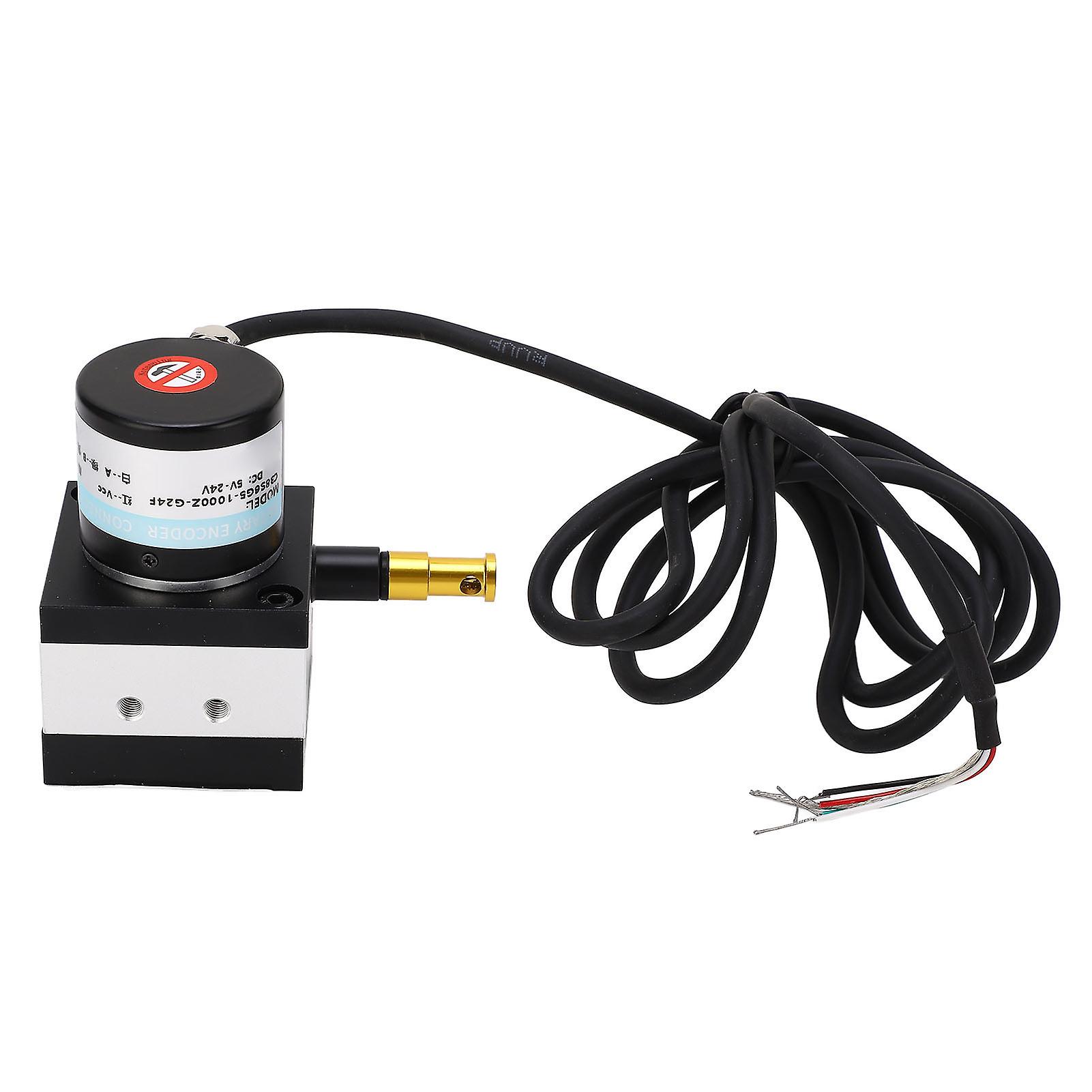 Draw Wire Encoder Pulse Stroke Optional Incremental Cable Switch Dia 38mm 10‑1200mm Range DC8‑24V