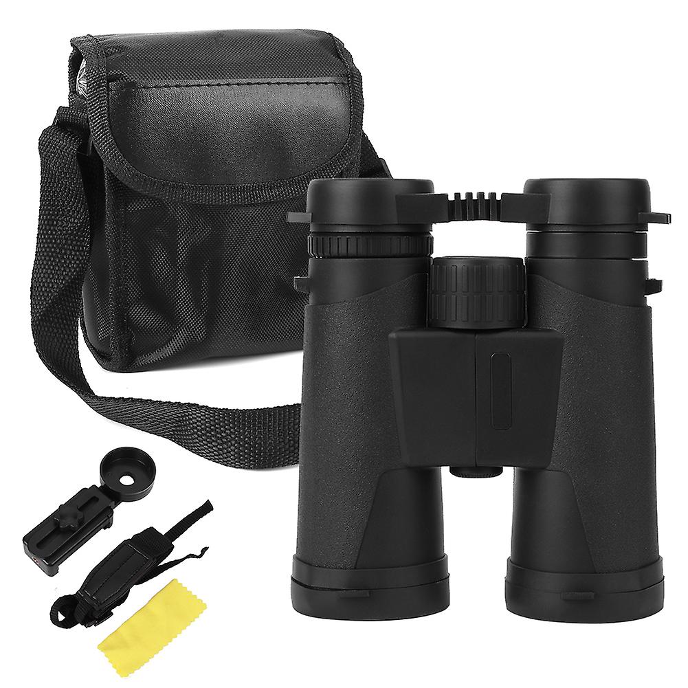 10x42 BAK4 Binoculars, Portable Telescope with Universal Clip for Outdoor Hunting