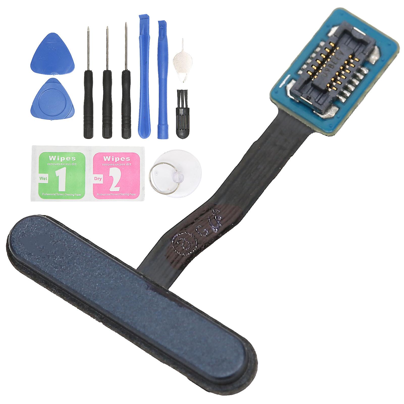 Black Home Button Fingerprint Flex Cable for S10E G970 - Durable Replacement Kit