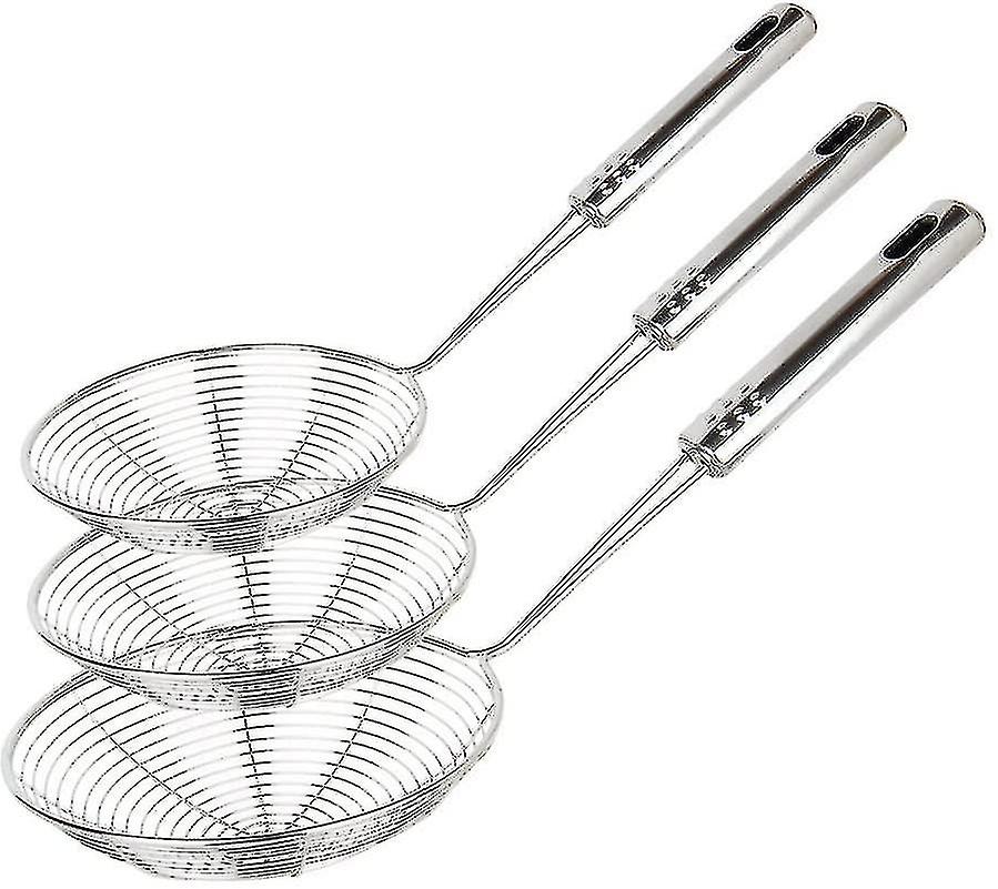 edderkopp sil skimmer, 3 stk sil øse rustfritt stål ledning