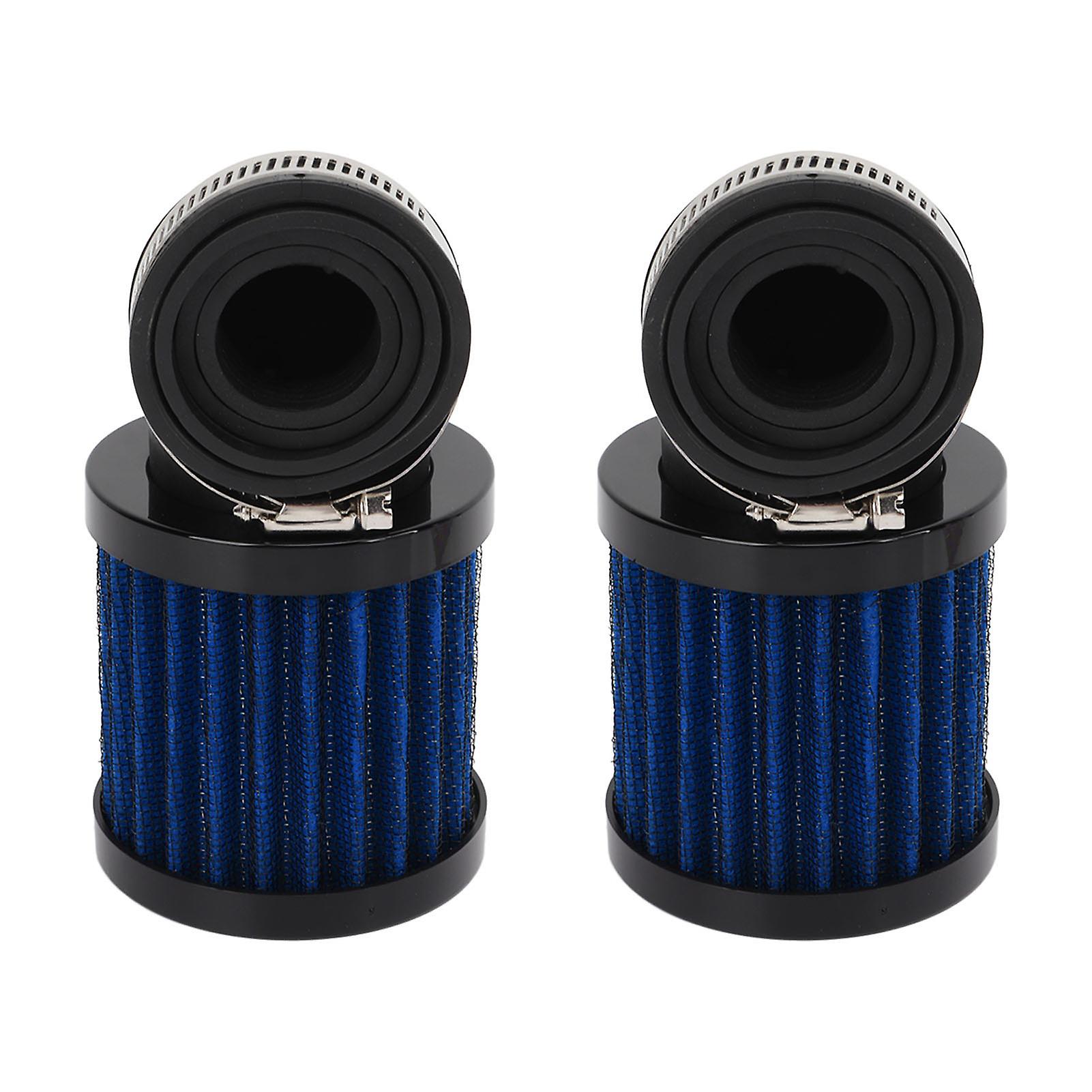 摩托车空气过滤器 28 至 48 毫米通用，适用于 50cc 70cc 90cc 125cc 轻便摩托车踏板车 ATV 越野车黑蓝色