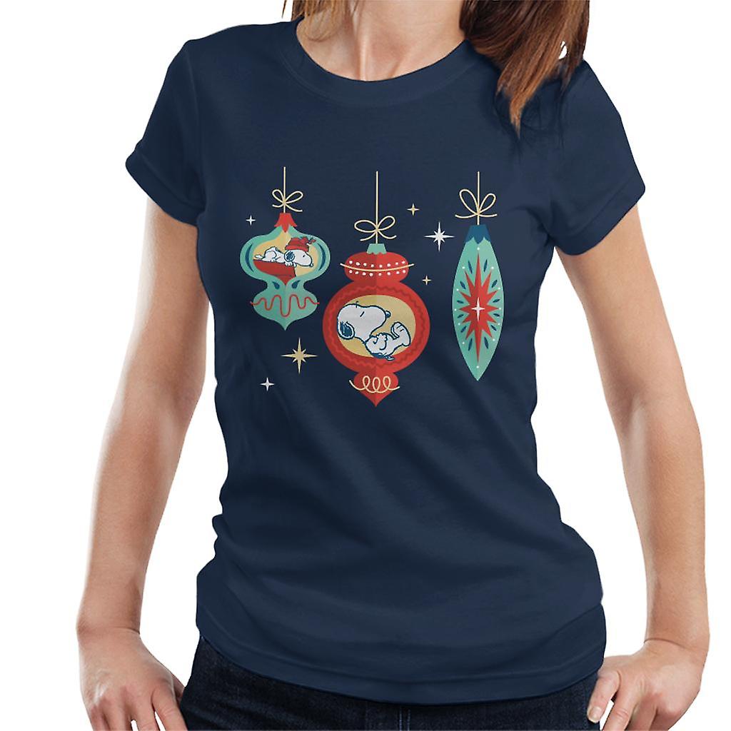 Peanuts Snoopy Asleep In A Bauble Women's T-Shirt