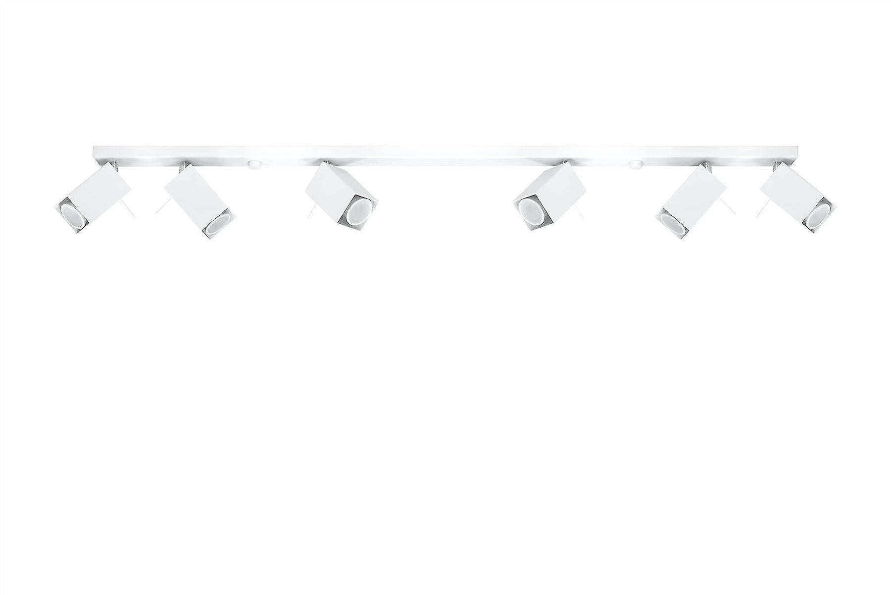 Sollux MERIDA - 6 Light Spotlight Bar White, GU10