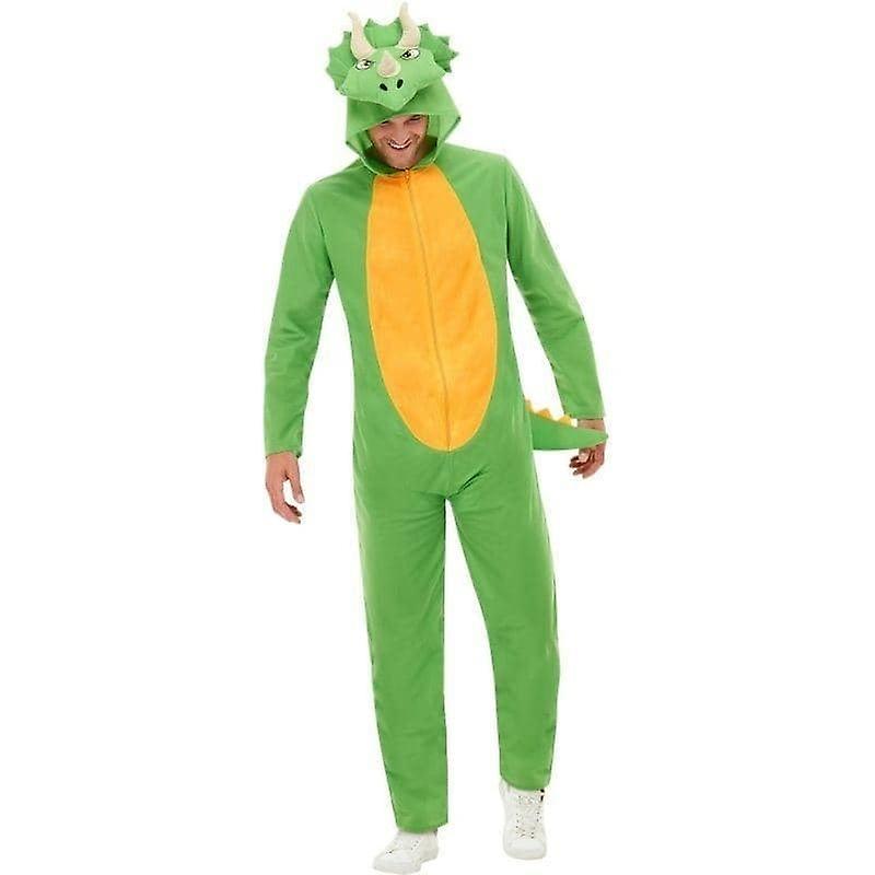 Kostým dinosaura pre dospelých zelený 50711l