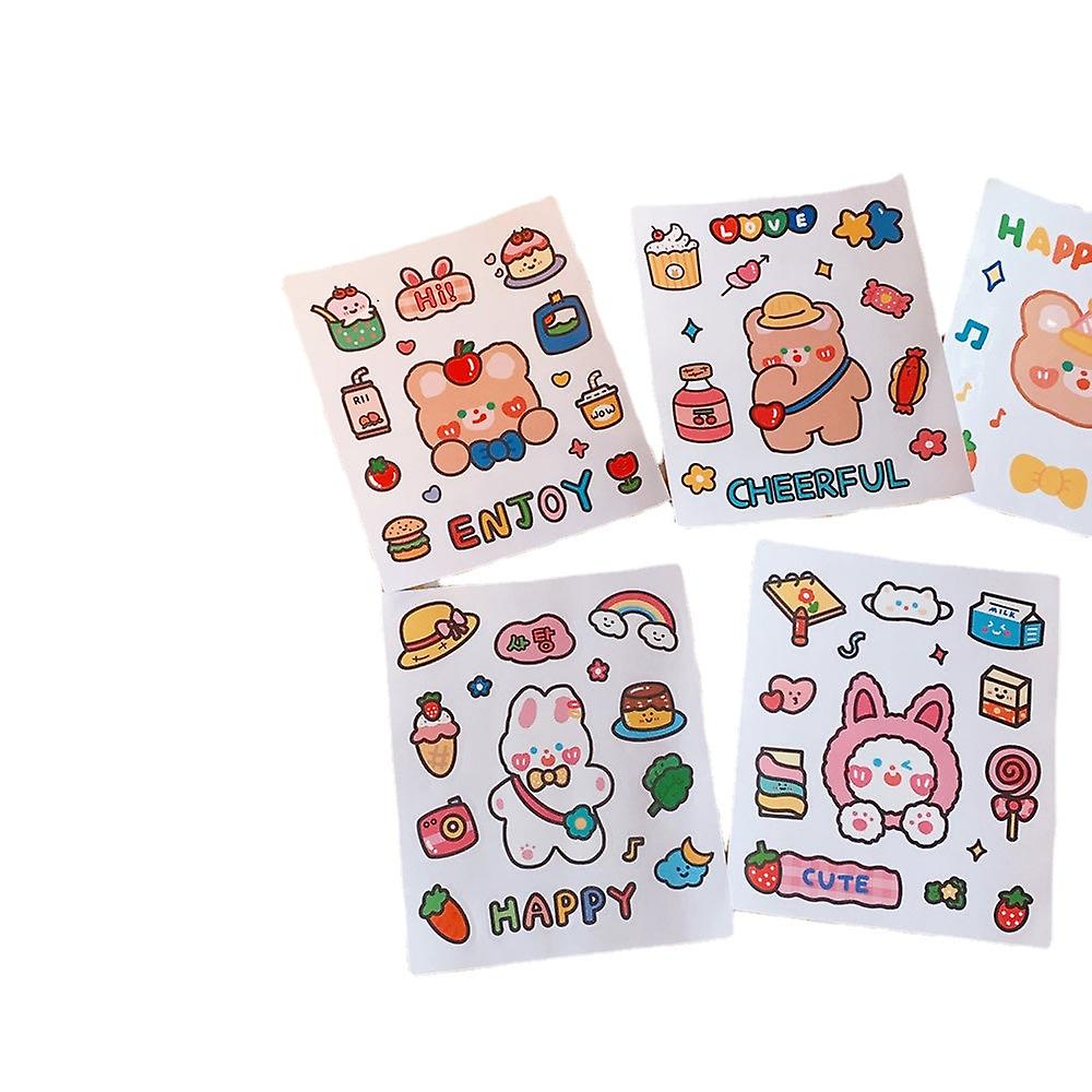 1Pcs Sticker Pack Cute Handbook Journal Small Pattern Material Waterproof