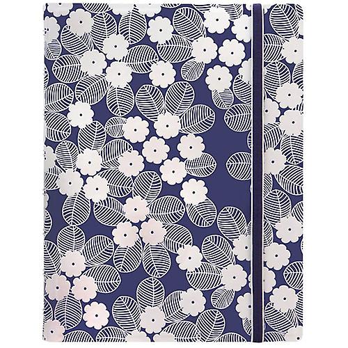 NAVY/WHITE Filofax Stylish A5 Impressions Notebook for Creative Note-Taking