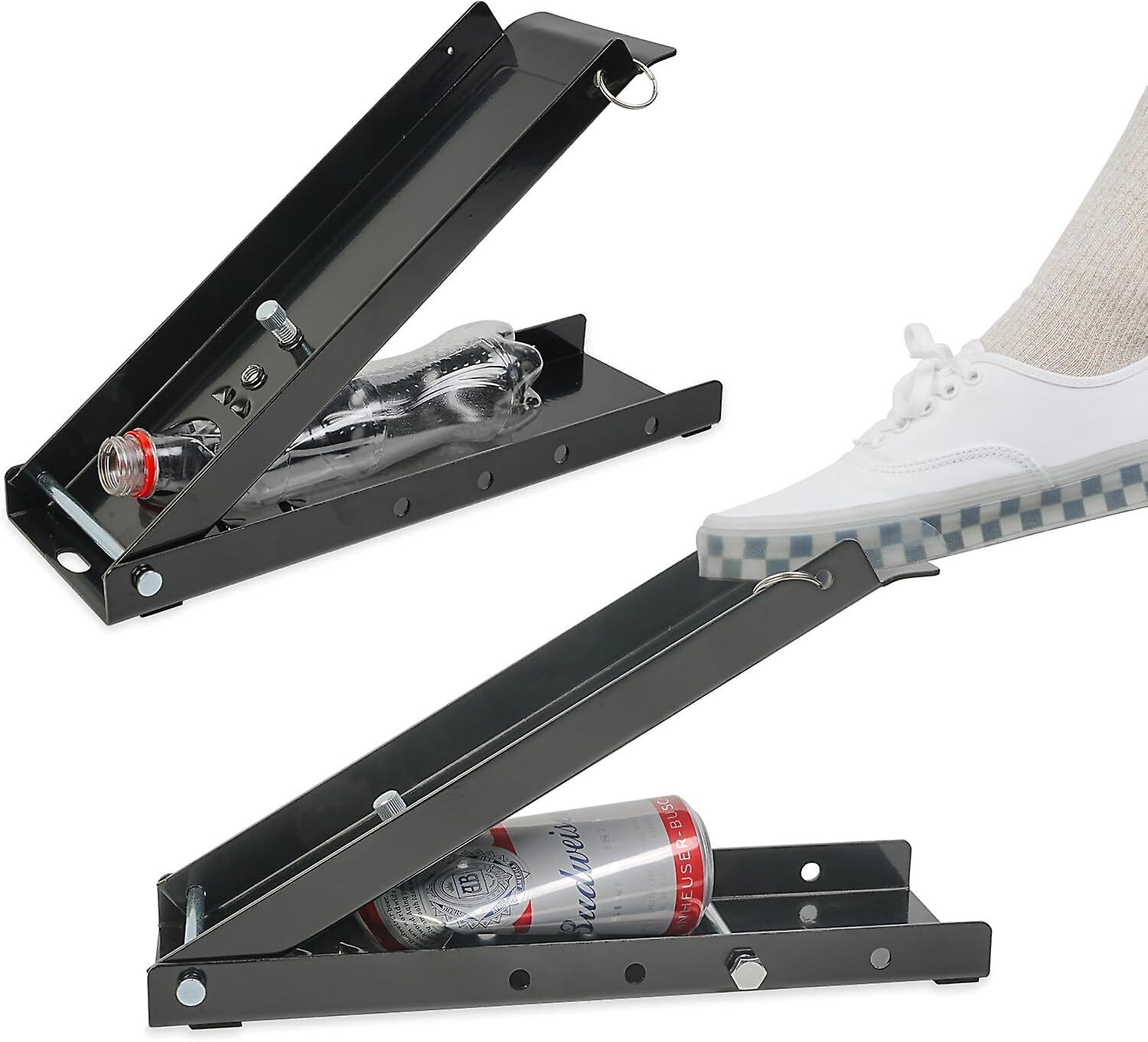Can Crusher Foot, Heavy-Duty Aluminum Can Crushers for Recycling,12 Oz and 16 Oz