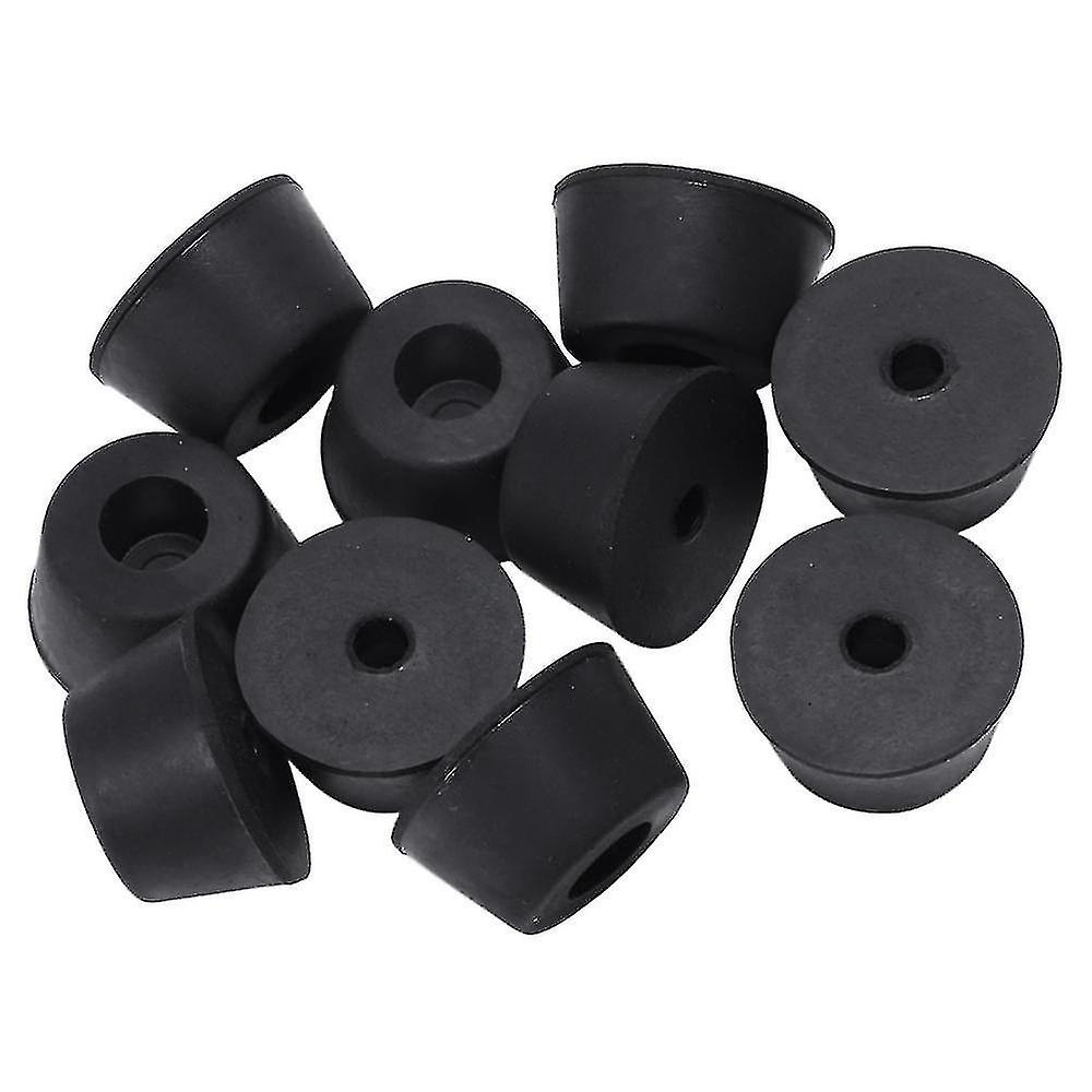 10 Pcs 21 X 12 Mm Conical Recessed Foot Feet Rubber Buffer Material: Rubber