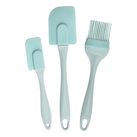 3Pcs/Set Mixing Scraper Brush Reusable Solid Color Design Soft Simple Spatula Kitchen Accessories for Butter