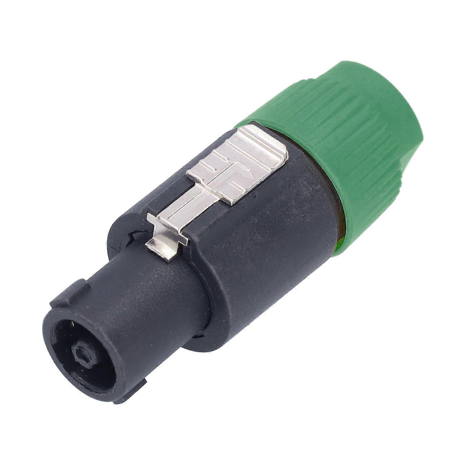 4Pcs CNL4FC Green 4 Pole Speaker Plug Twist Lock Connector