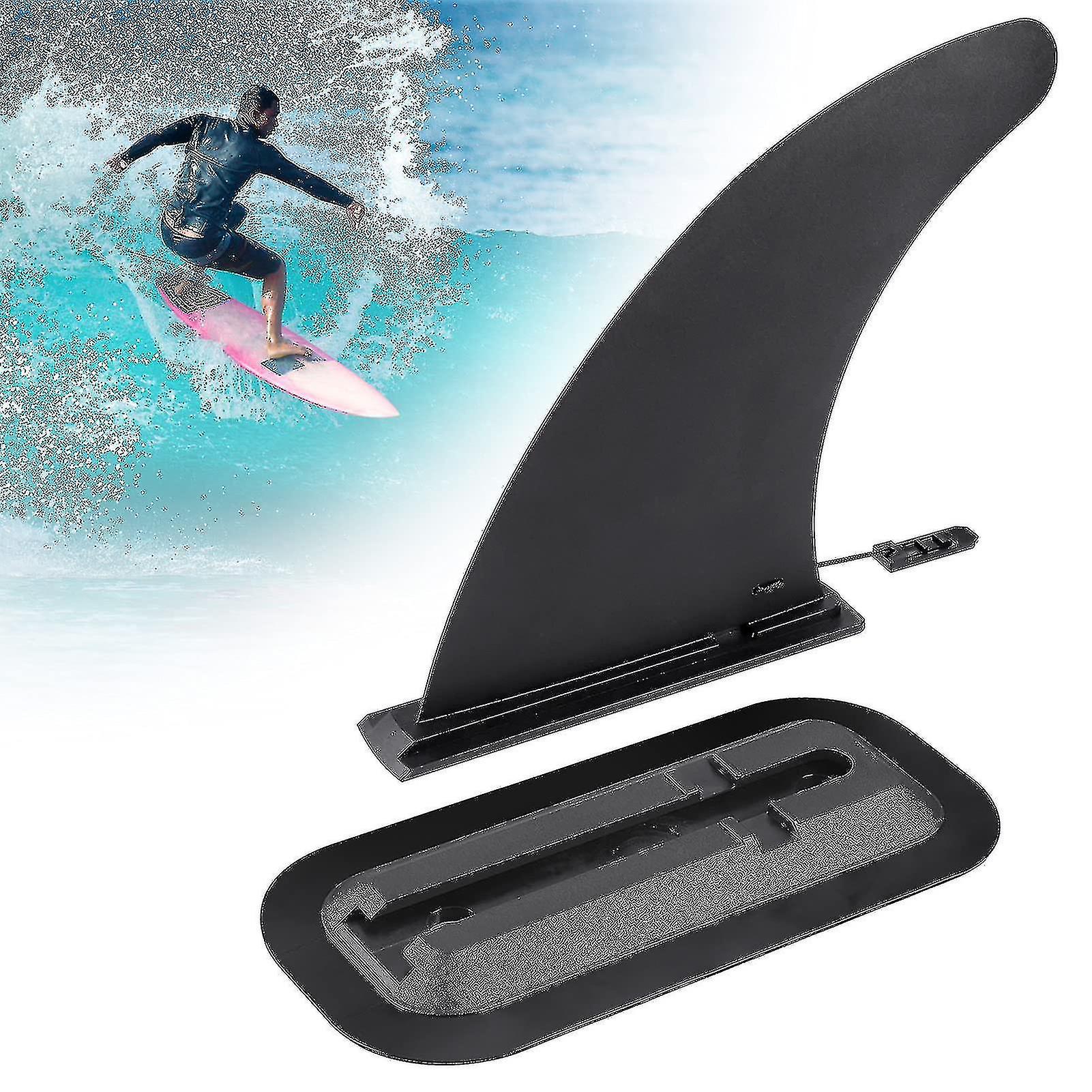 8 Inch Removable Universal Surfboard Sup Fin With Fin Base, Detachable Center Fin Stand Up Paddle Board