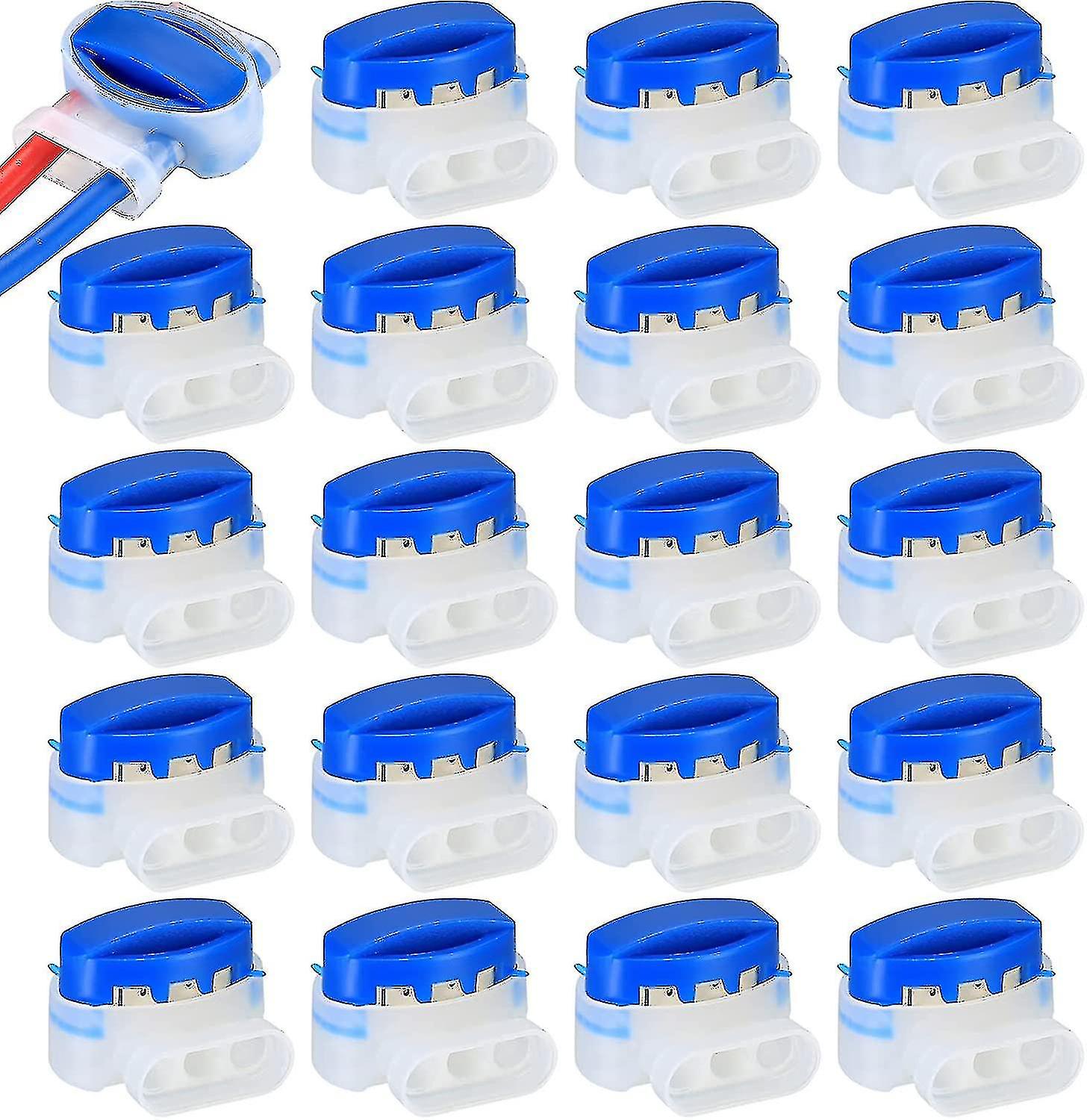 20 Pieces Resin Filled Cable Connectors For Automower Robot Lawnmower