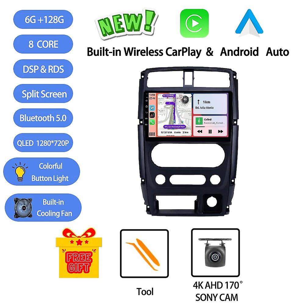 Android 13 For Suzuki Jimny 2007 - 2012 Car Radio Stereo Multimedia Video Player Navigation Gps Wireless Carplay Rds Dsp Auto