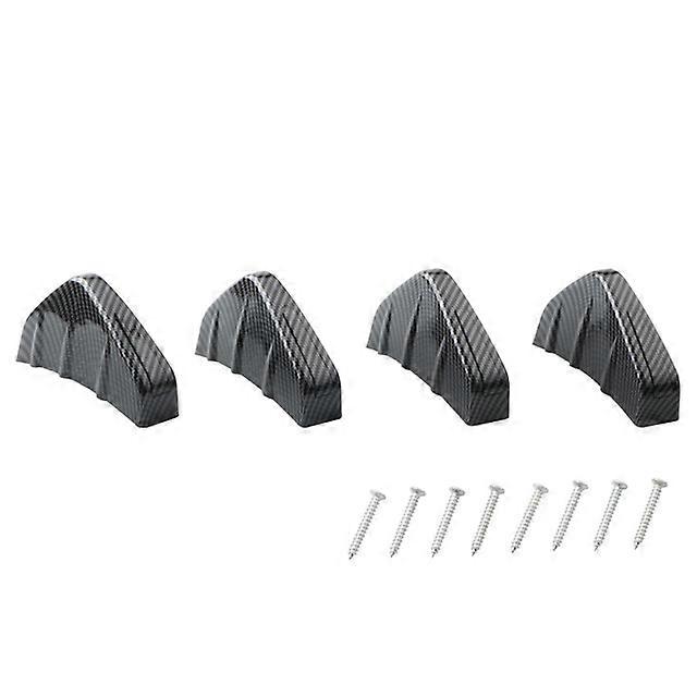 Carbon fiber pattern modification shark fin rear spoiler rear lip modification small bumper chassis decoration guide accessories
