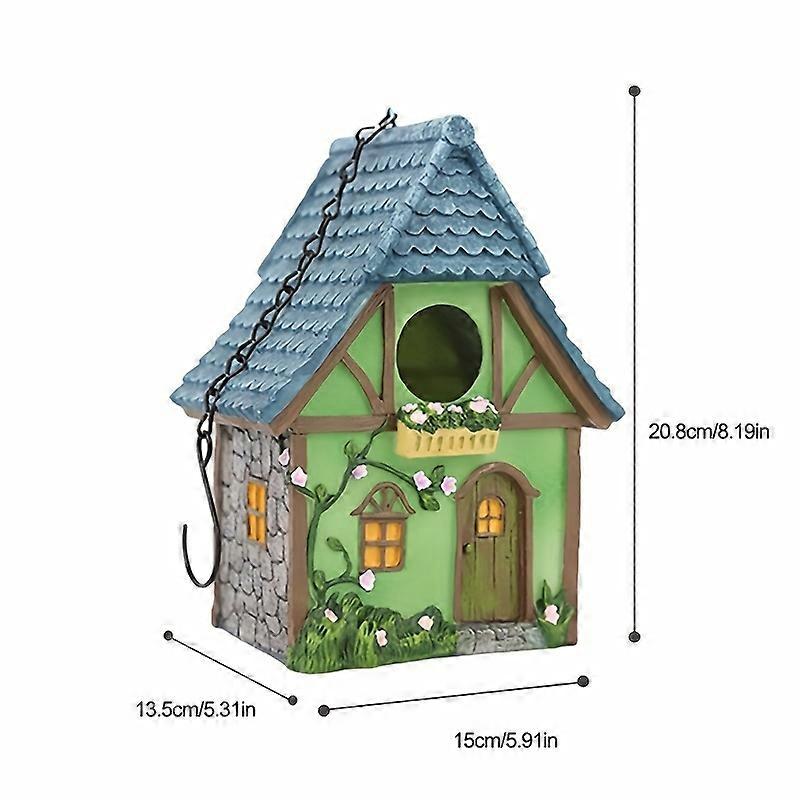 Garden Bird House, Outdoor Hanging Cute Bird Nest, Hanging Bird Nest For Decorative Birdhouse