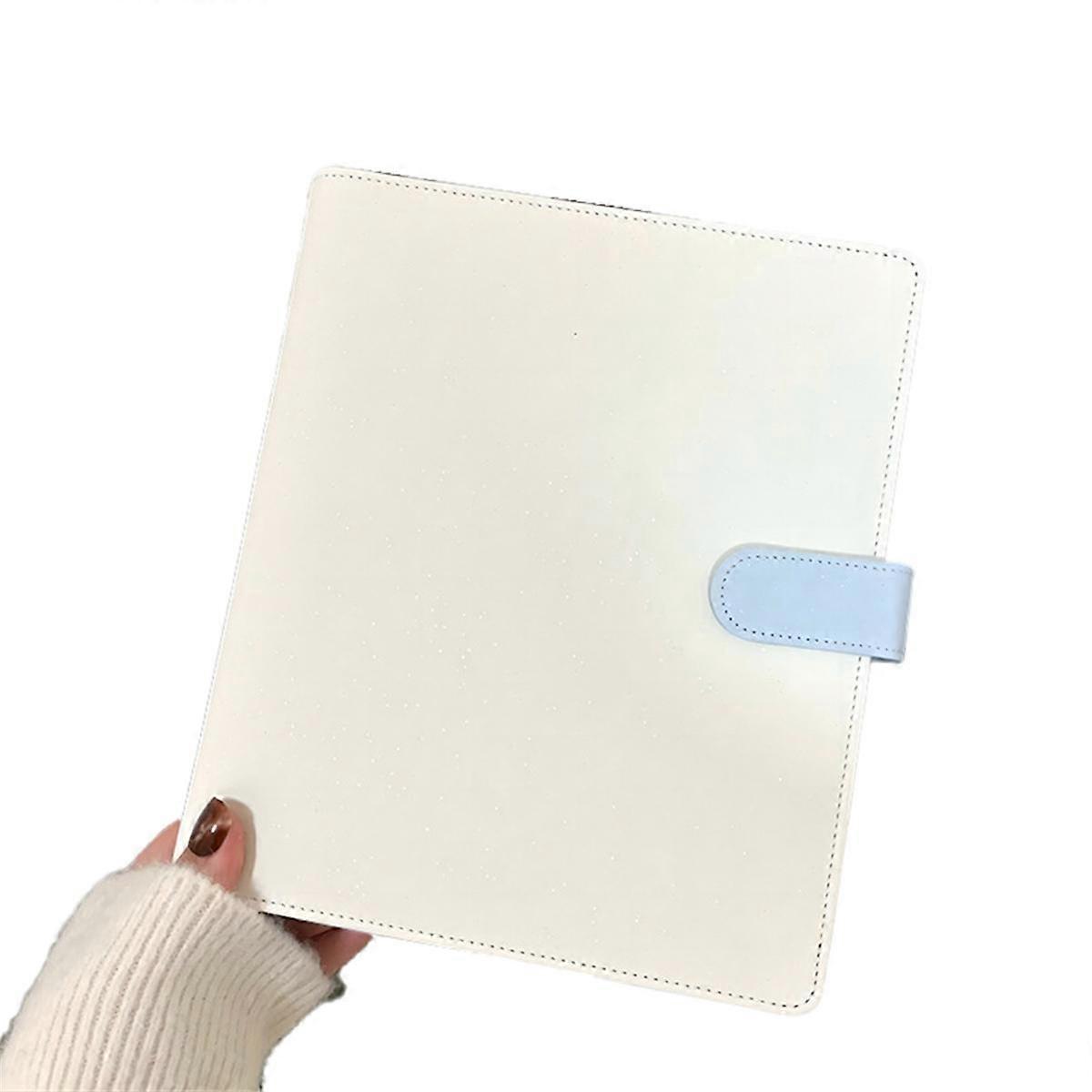 A5 Binder Photocard Holder Idol Photo Album Cards Storage Kawaii Stationery White & Blue