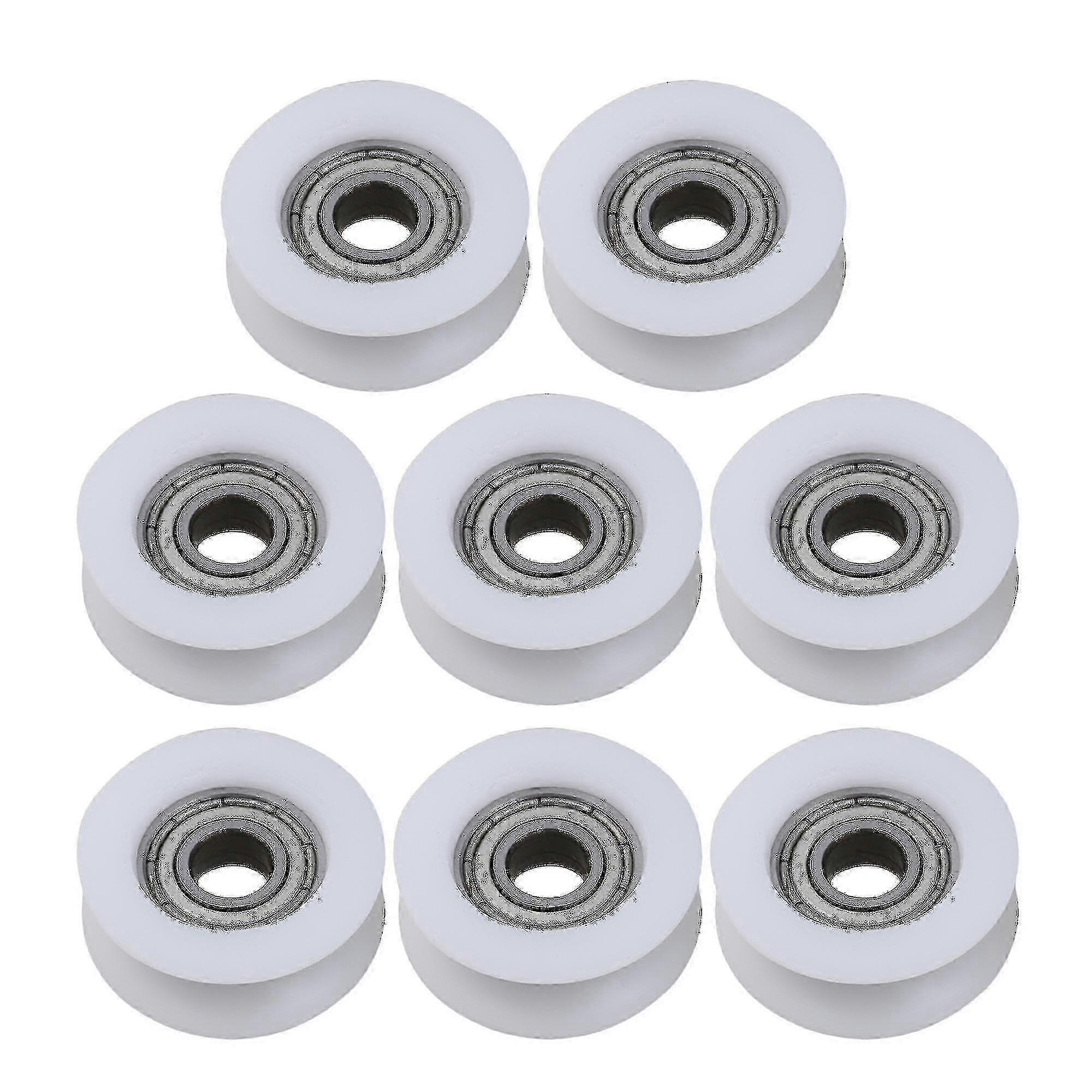 8pcs גלגל גלגלת מדריך חריץ עגול 6x24x9mm עבור גלגלת רהיטים ...---Yvan