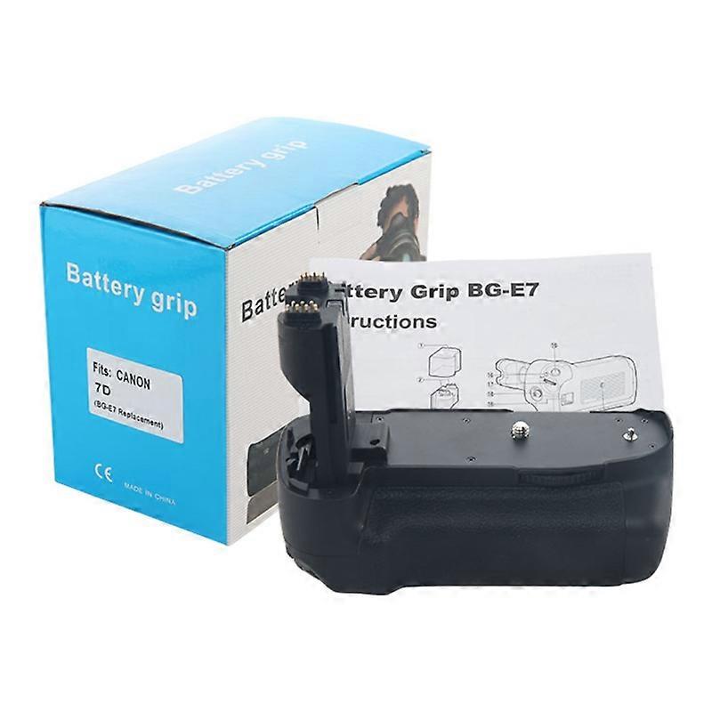 BG-E7 Equivalent Battery Grip Replacement LP-E6 Batteries Holder Pack Multi-Function Battery Handle Grip Compatible with 7D