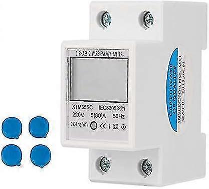 220V single phase LCD display energy meter used to measure energy consumption Amount of energy used