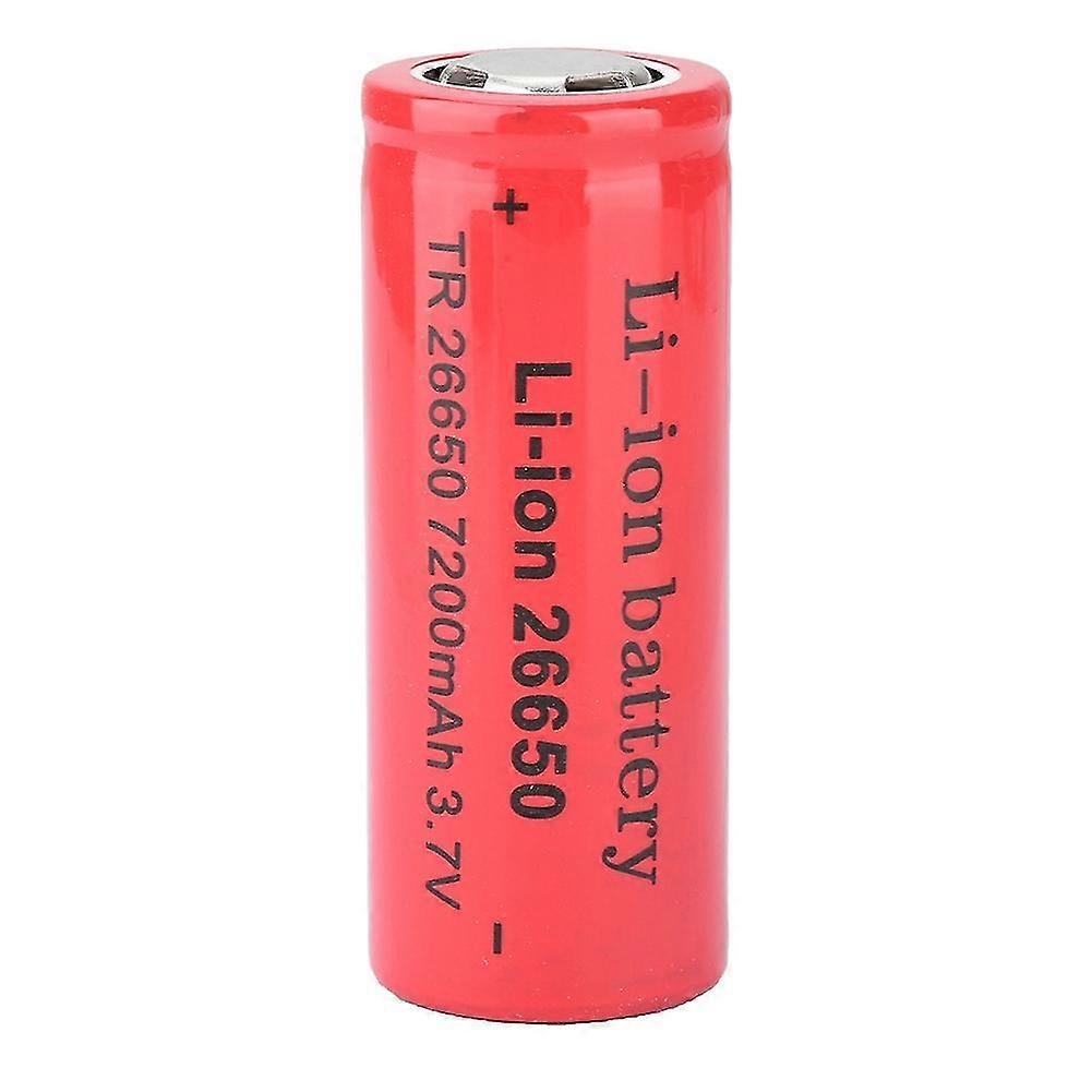 26650 7200mAh 3.7V Rechargeable Battery Mini Size Portable Large Capacity Red-C16