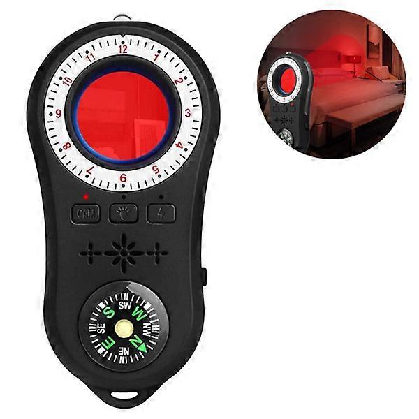 Anti Spy Detector Mini Camera Detector Audio Bug Spy Finder with Compass Flash Light GPS Signal Scanner Device Signal Tracker Finder for Electronic