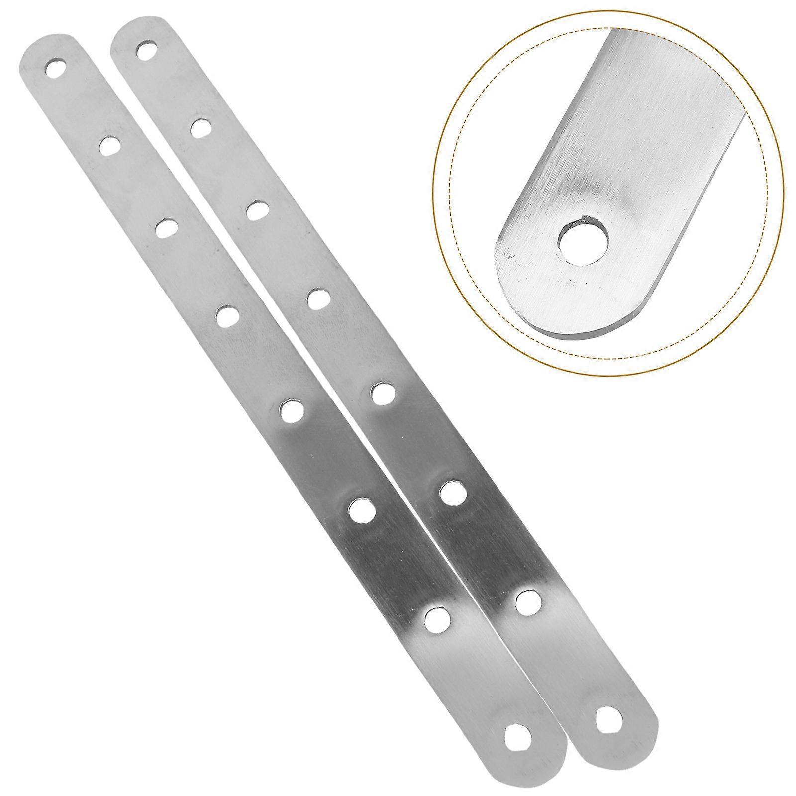 2Pcs Flat Bracket Replacement Mounting Plate Stainless Steel Corner Bracket Mending Plate