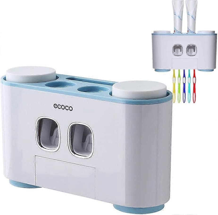 Wall Mounted Toothpaste And Toothbrush Holder, Automatic Toothpaste Dispenser, Automatic Toothbrush Holder, Automatic Toothbrush Holder, For Bathroom