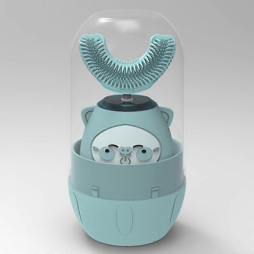 Brosse à dents électrique en forme de U pour enfants avec 3 modes 2 led Uv Light