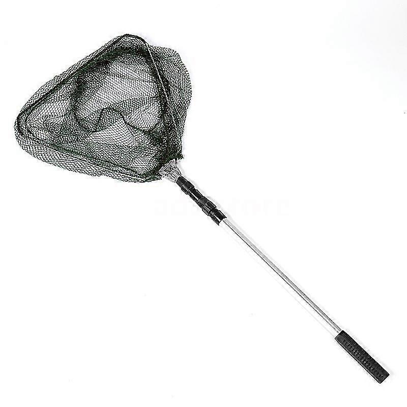 Triangular Telescopic Folding Fishing Landing Net 3 Section Extending Handle