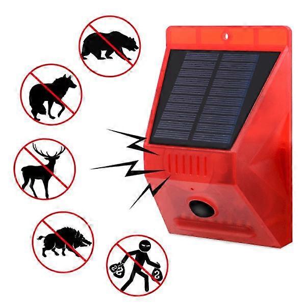 Solar alarm light Wireless Ip65 waterproof outdoor motion sensor