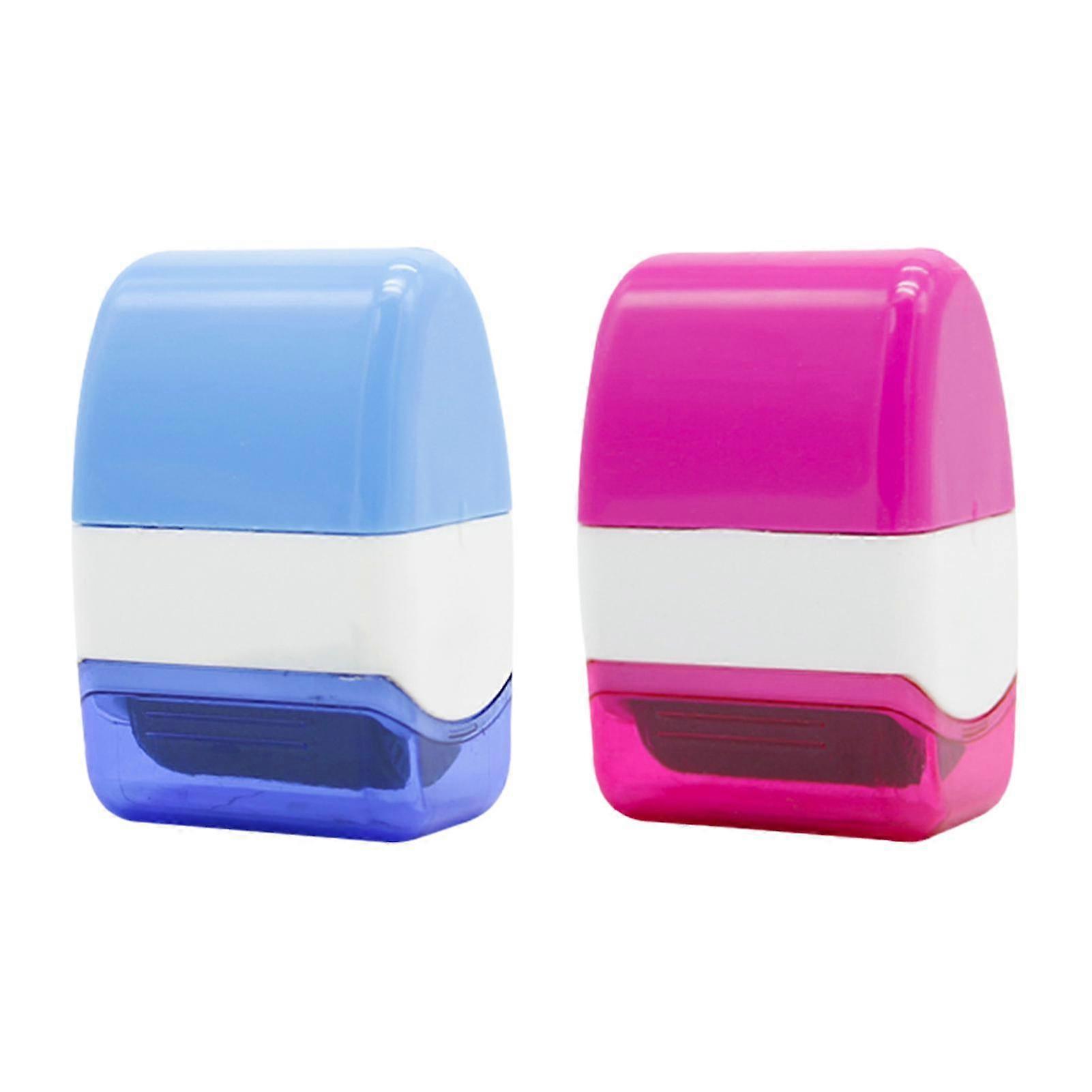 2pcs Mail Account Bills Roller Stamp Identity Theft Protection Personal Privacy