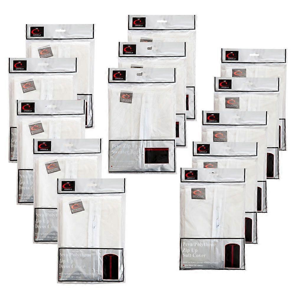 Peva Anti-moth Storage Bundle A - Suit & Dress Covers, Knitwear Storage Bags