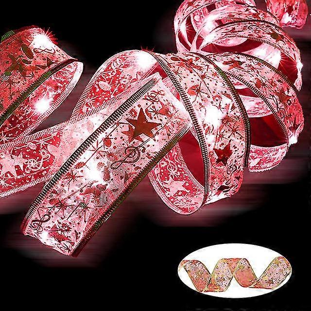 Ribbon Fairy Light Christmas Decoration Christmas Tree Ornaments For Home Xmas String Lights Navidad Natal New Year js