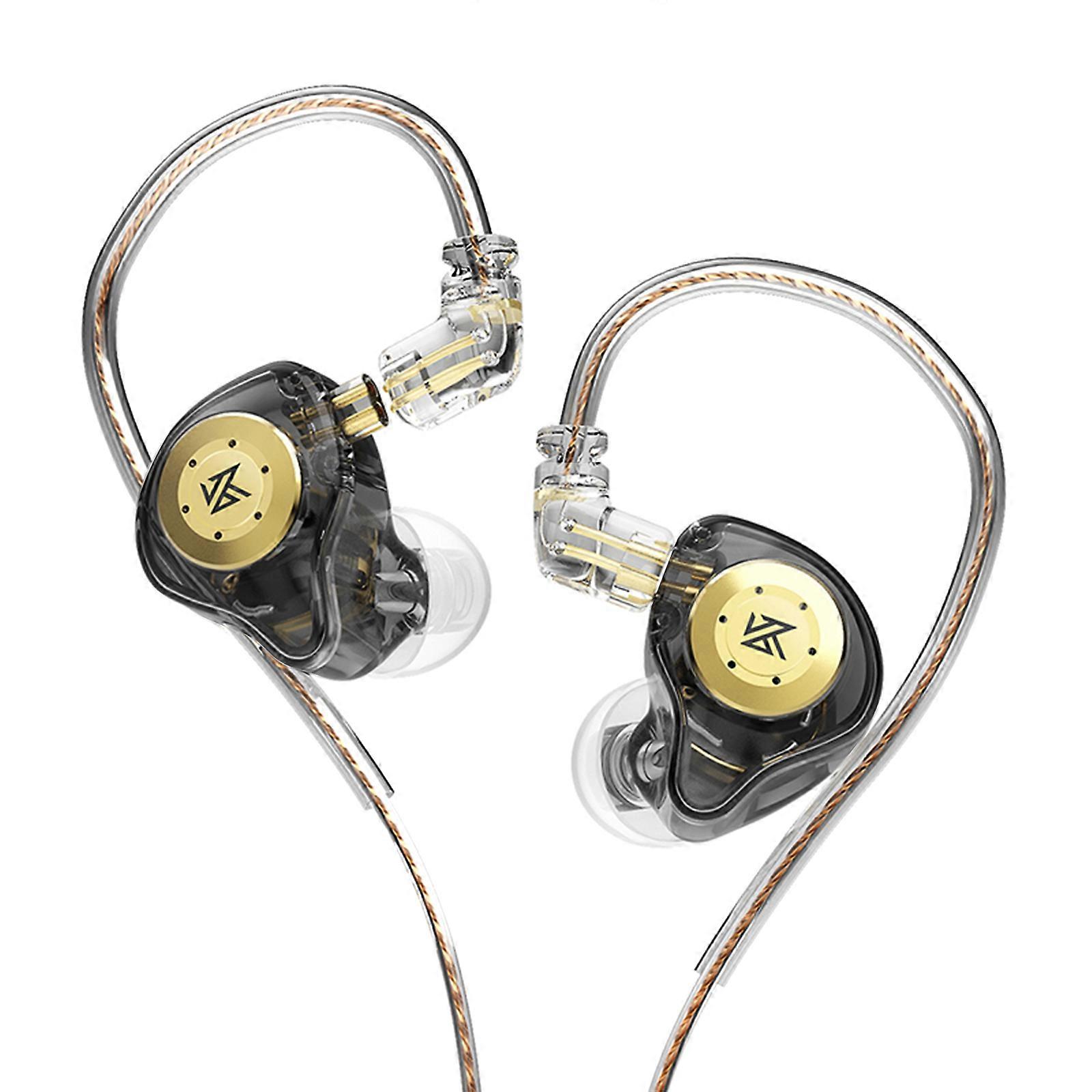 KZ EDX Pro in-Ear Stage Monitor Headphone Dual Magnetic Dynamic Unit Earphone Shock Bass Earbuds with 0.75mm Detachable Cable Comfortable Wired Headse
