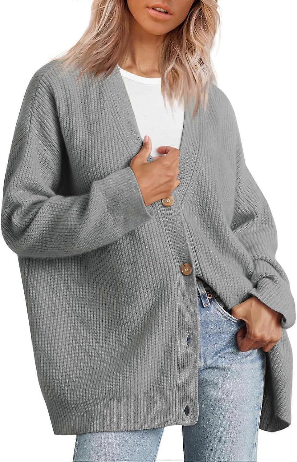 Cashmere Cocoon Cardigan Fall Women V Neck Thin Warm Sweaters