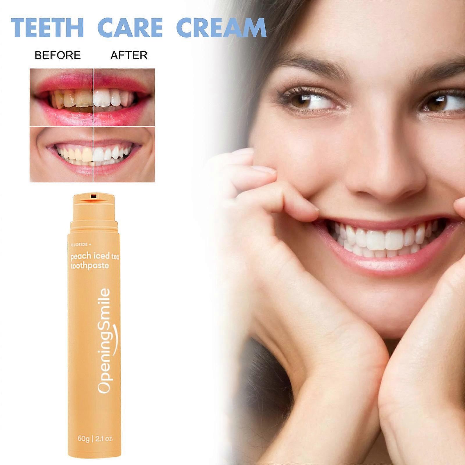 Fruit Flavored Toothpaste For Refreshing Breath Whitening Teeth Removing Yellowing And Stains Fluorinated Toothpaste 60g Mothers Day Gifts