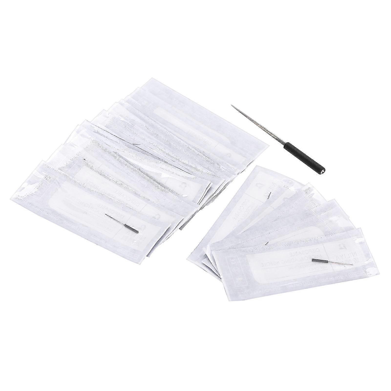 20pcs Tattoo Needle Microblading Eyebrow Tattoo Fast Coloring Shader Round Needle3rl