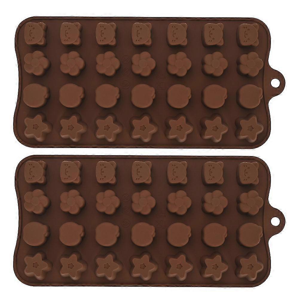 2-piece Chocolate Mold Silicone, Non-stick Mold, Bpa-free, Easy To Release Chocolate Mold.