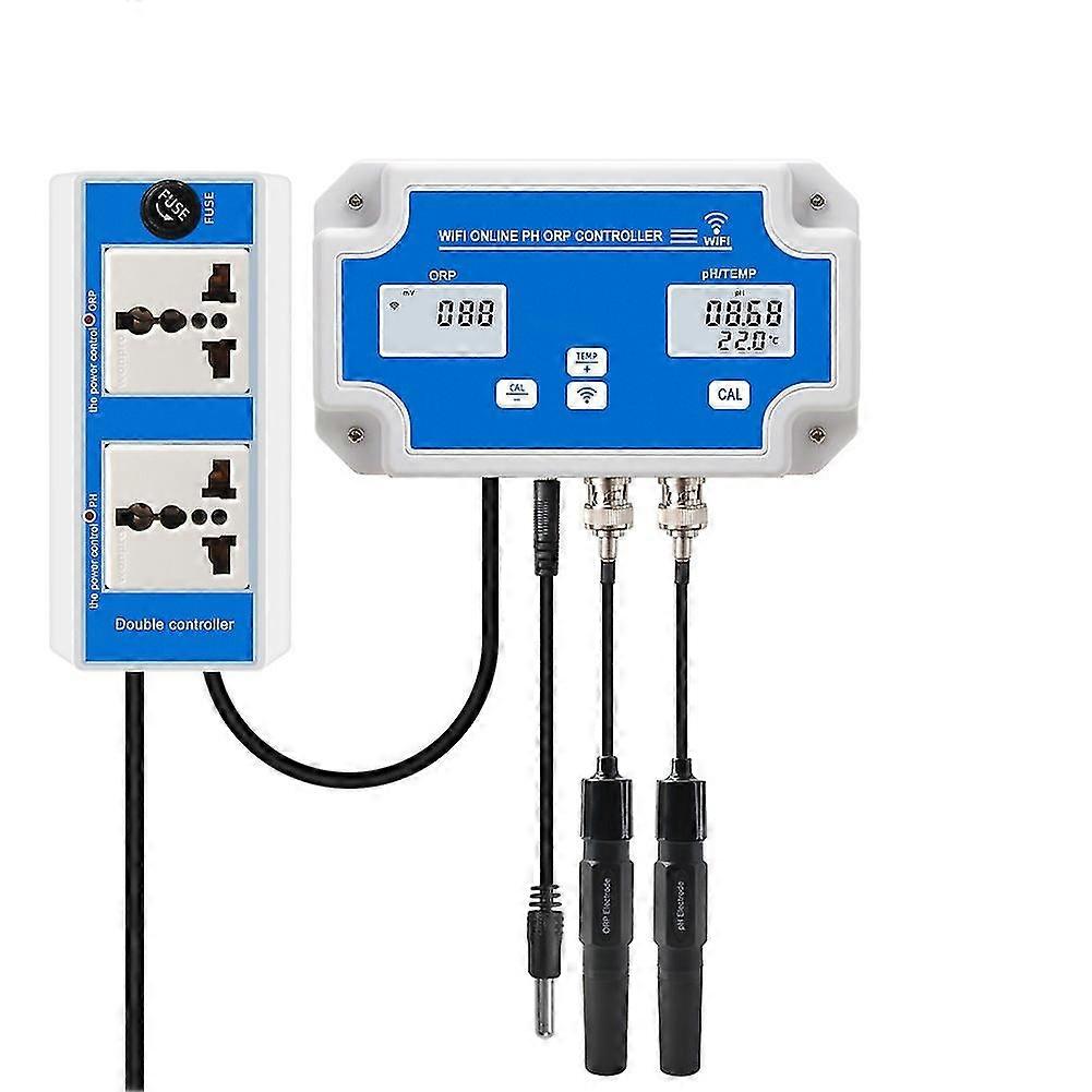 Smart Wifi Online Meter Ph Orp Temp Aquarium Water Quality Tester Monitor Controller For Swimming P
