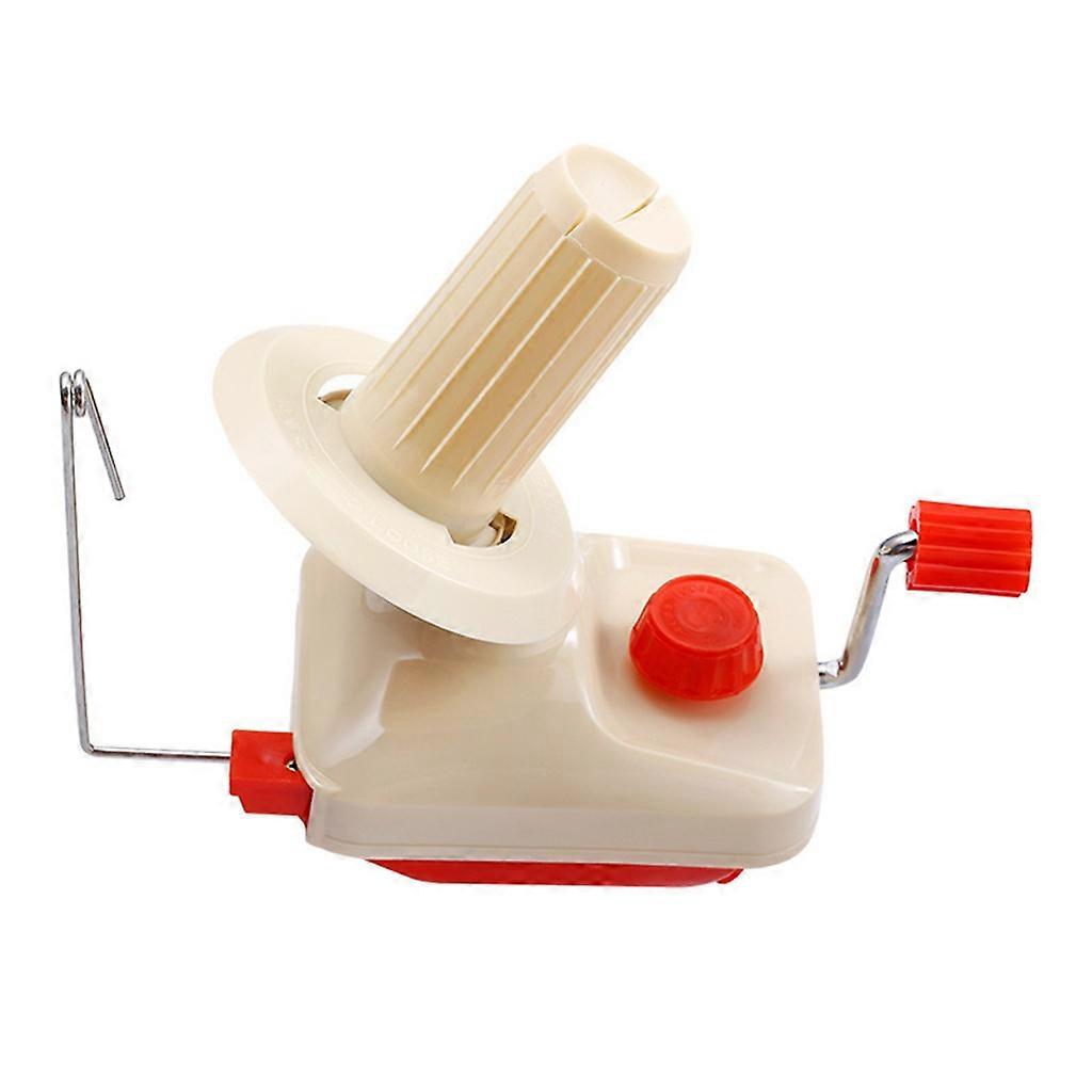 Manual Yarn Ball Winder Portable Lightweight Hand Operated Easy to Set and Use with Metal Handle and Tabletop Clamp