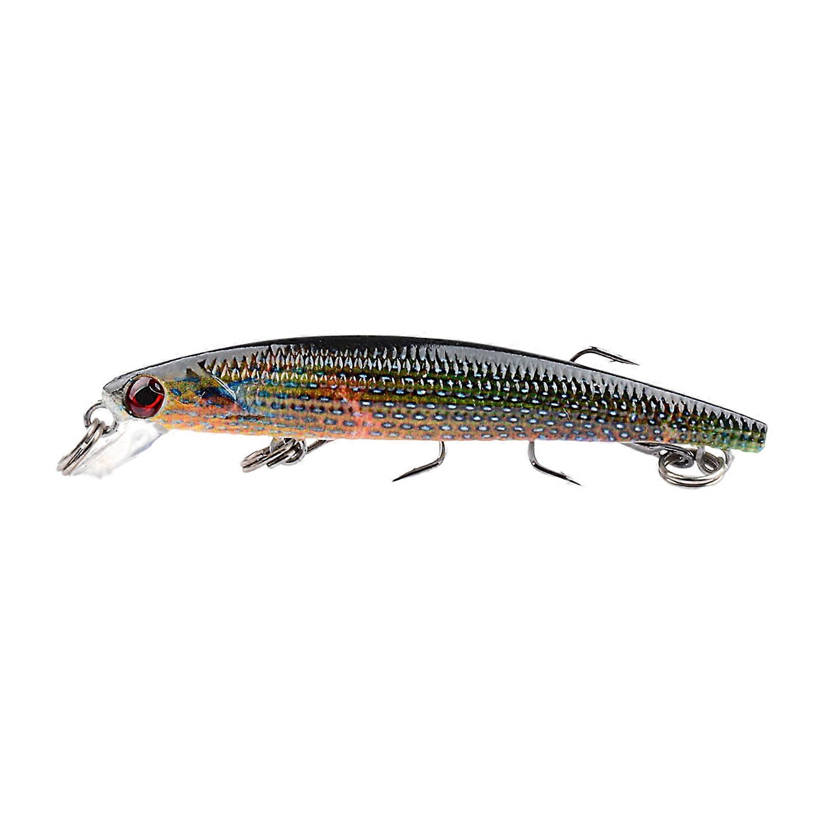 Kaesi 7.3cm/3g Fishing Lure Realistic Sharp Hooks 3D Eyes Sinking Minnow Artificial Hard Bait Crankbait for Outdoor
