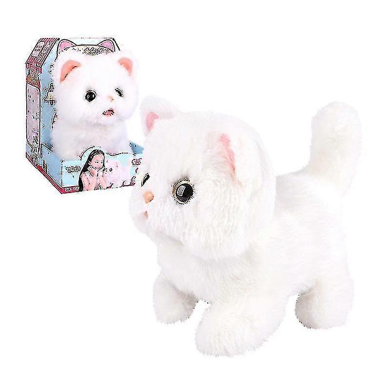 Pet Supply Electric Smart Plush Vocal Pet Cat Walking Stuffed Animal Toy Leash Control Electronic In