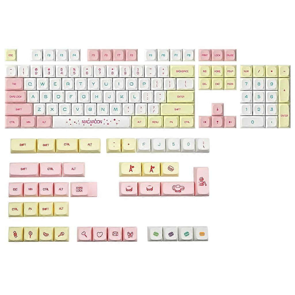 146 Keys Keycap Mechanical Keyboard Keycaps PBT XDA Profile Macaron KeyCaps For dz60/RK61/64/61/68/84/87/96/980/104/108