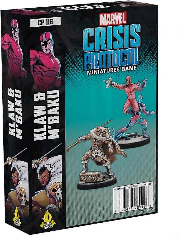 Marvel Crisis Protocol Klaw & M'Baku Miniatures Game