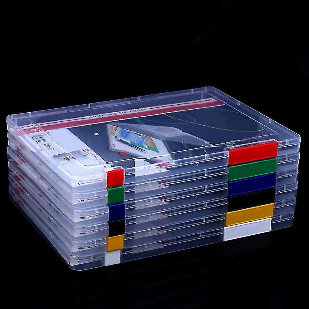 Plastic Storage Box Tranparent Document Box Durable Cases A4 Clear File New