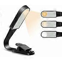 Reading Light, USB Rechargeable Reading Light with Touch Sensor, Book Light with 3 Adjustable Brightness Modes Eye-Care, Flexible Clip on Reading Ligh