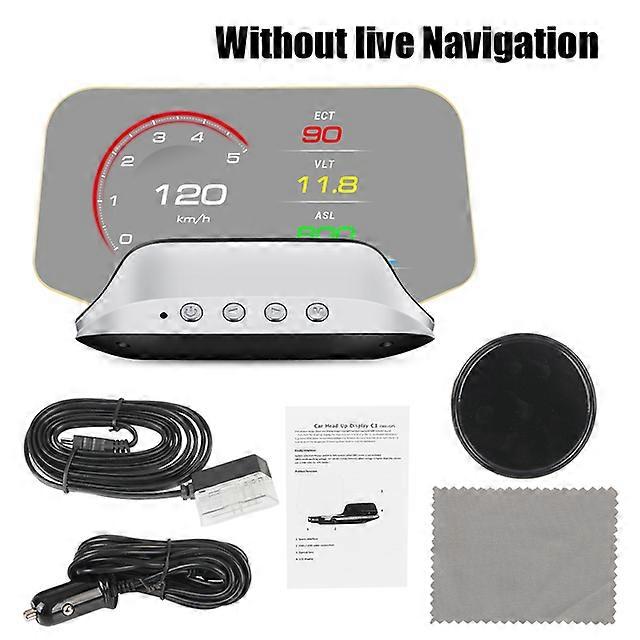 C3 OBD2 HUD Car Head Up Display GPS Navigation Digital Speedometer On Board Computer Projector OBD 2 Scanner Test Kit Cartronics
